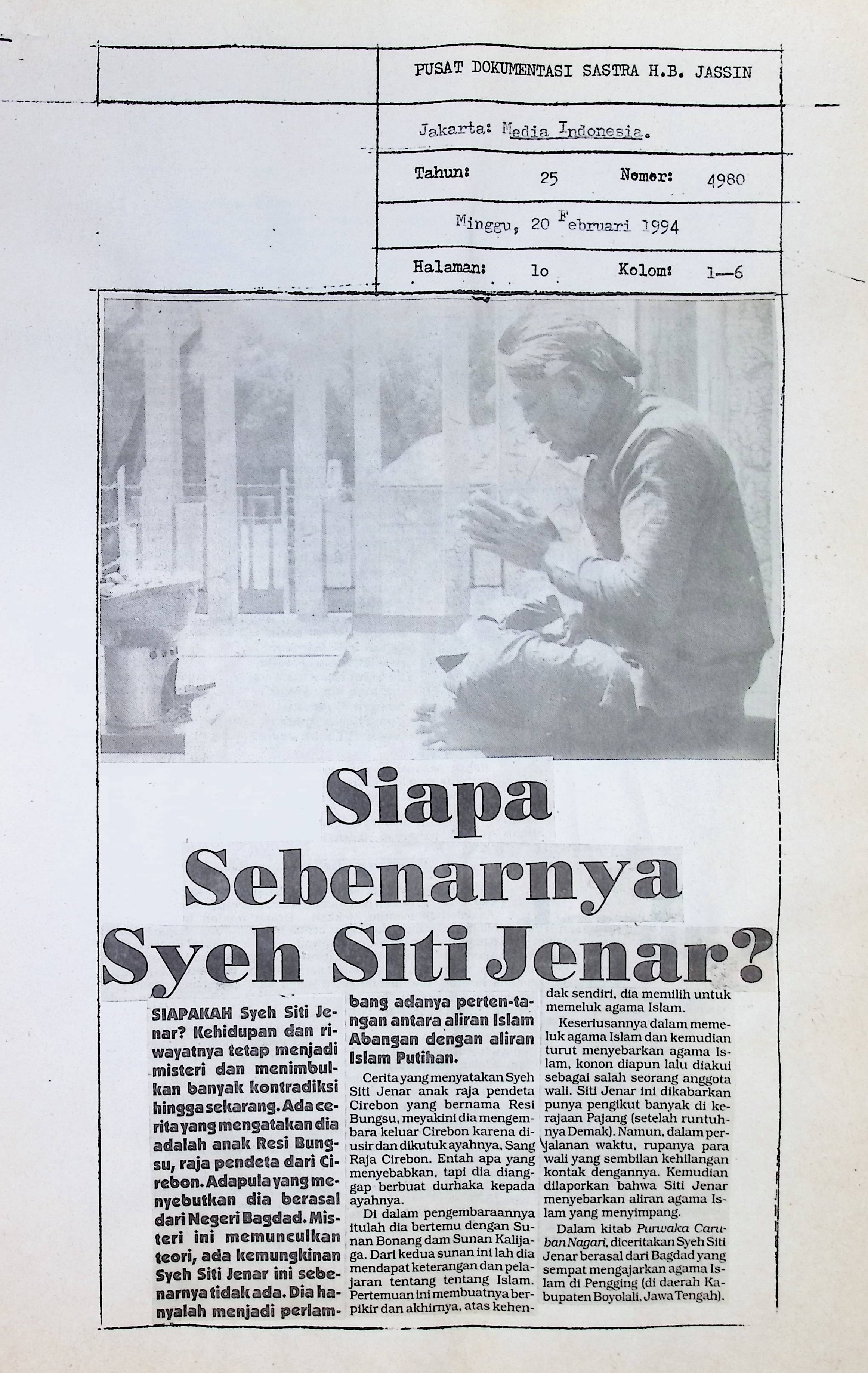 Siapa sebenarnya Syeh Siti Jenar?