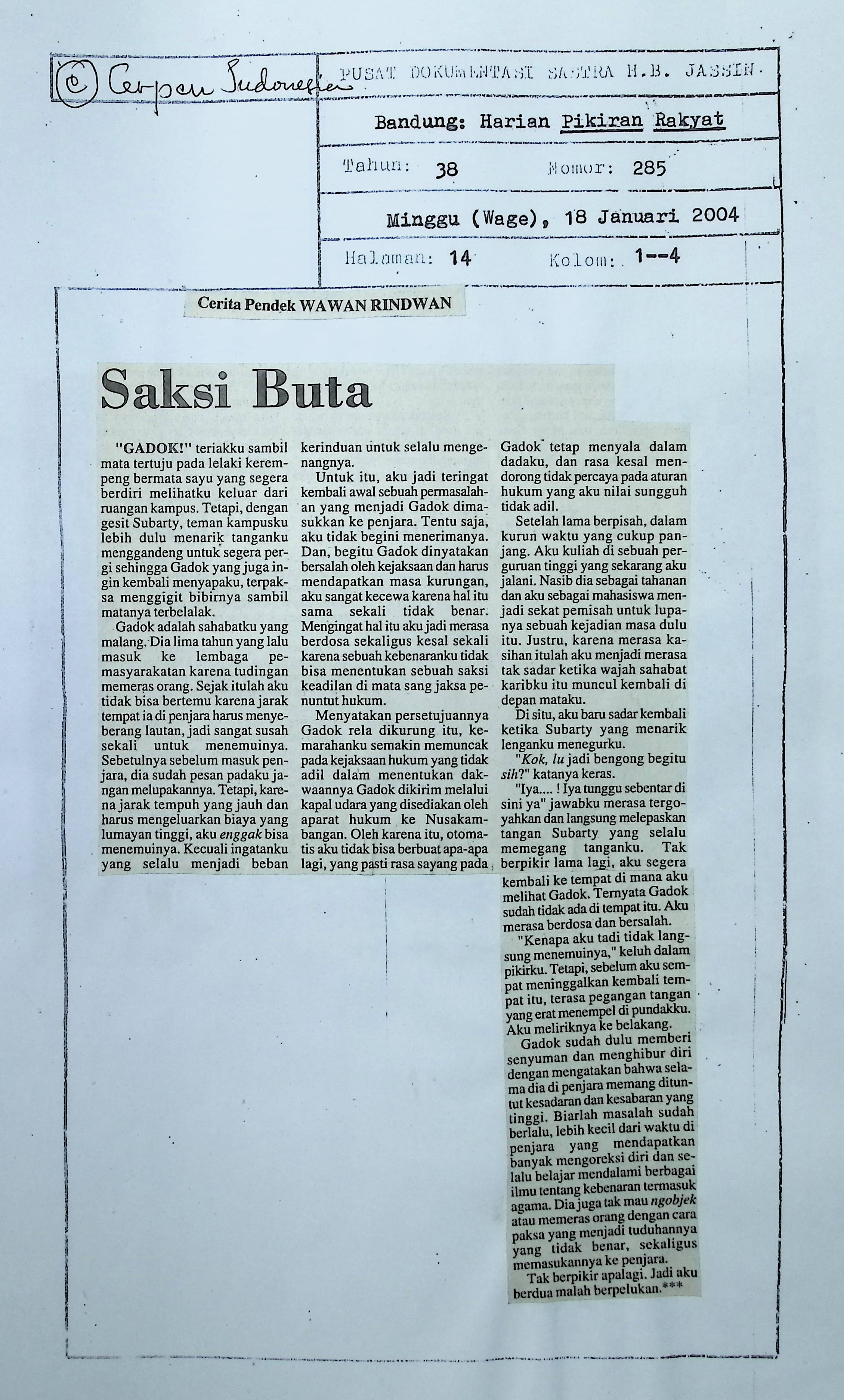 Saksi buta