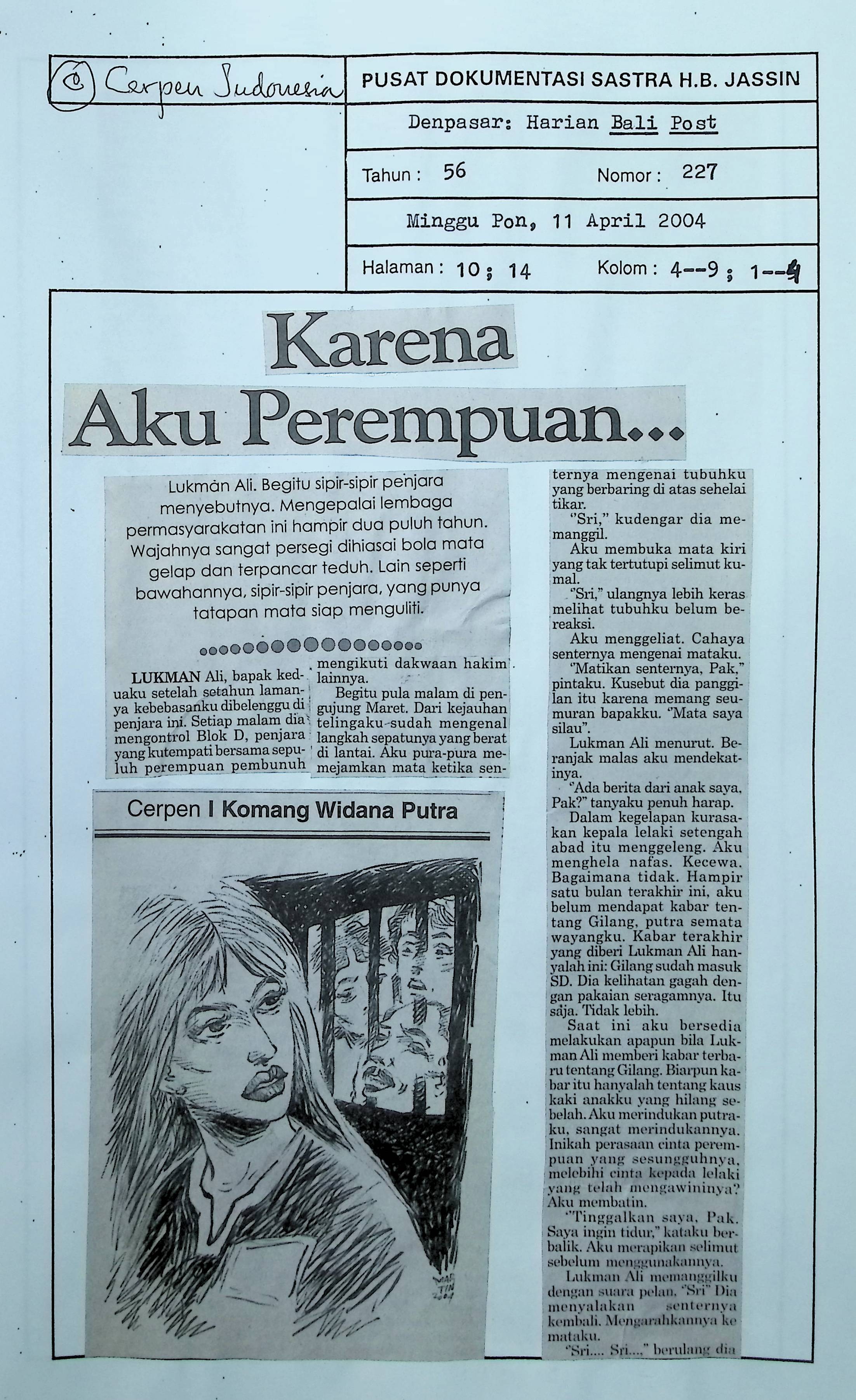 Karena aku perempuan
