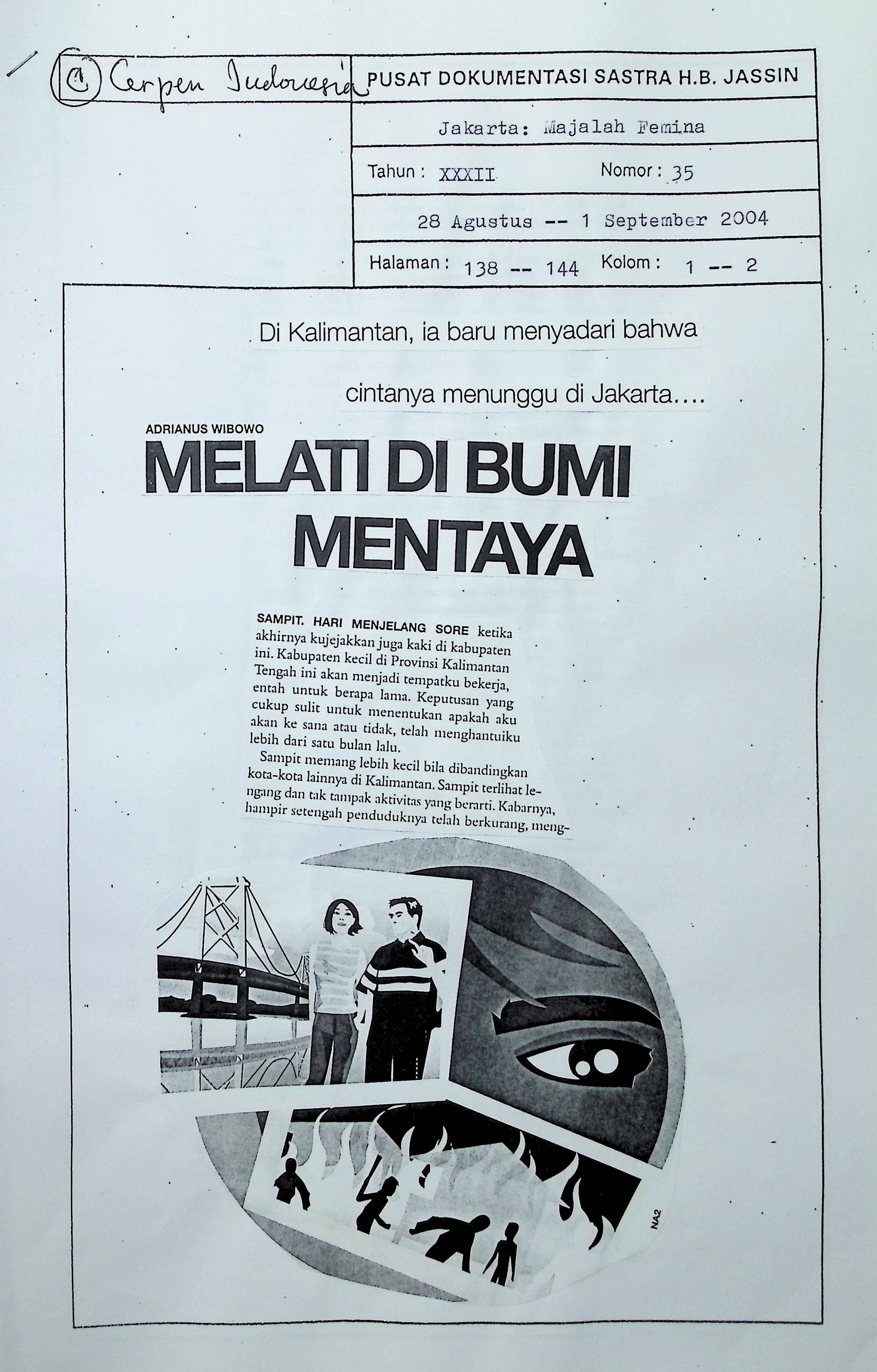 Melati di bumi Mentaya