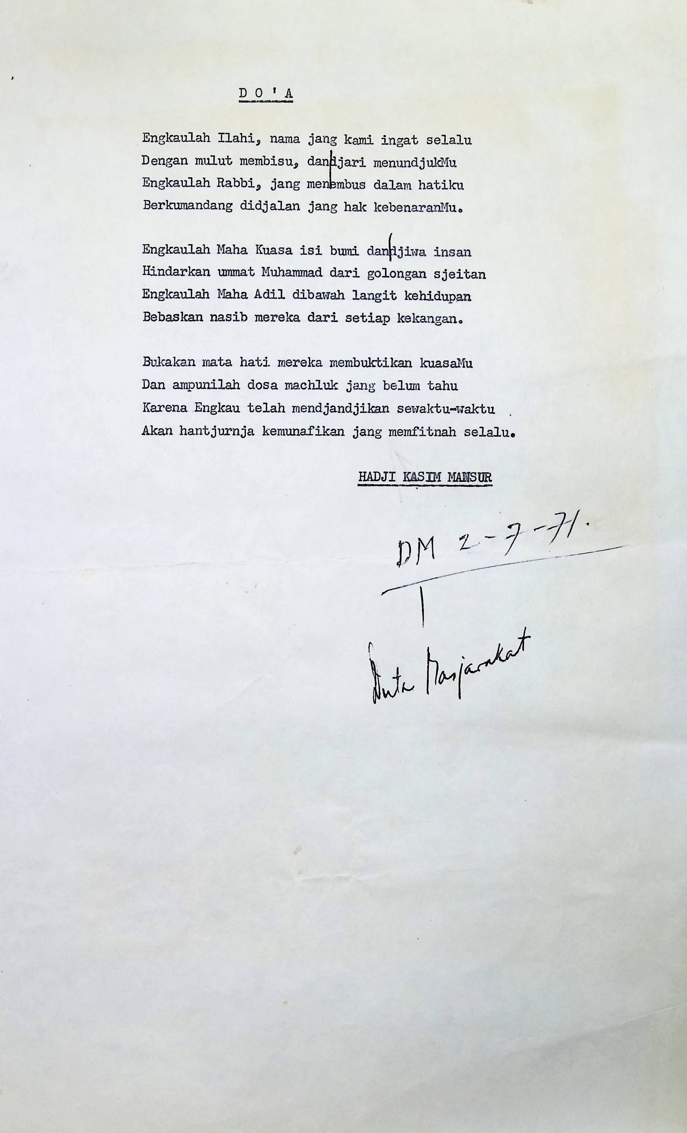 Puisi doa