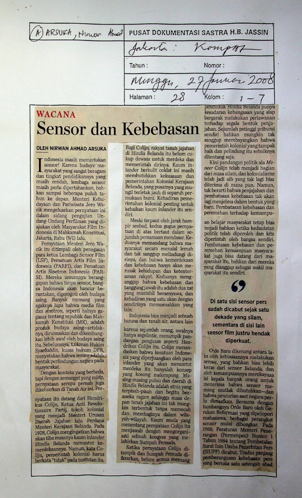 Sensor dan kebebasan