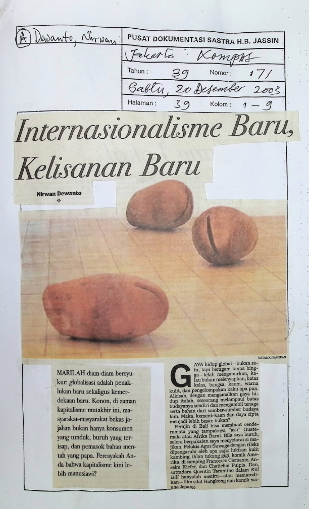 Internasionalisme baru, kelisanan baru