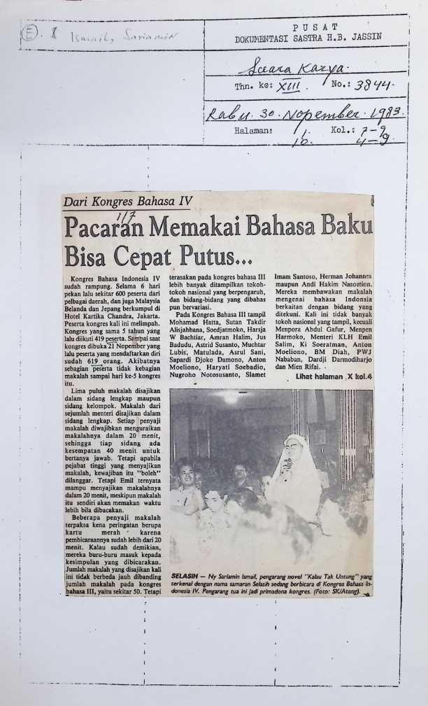 Pacaran memakai bahasa baku bisa cepat putus
