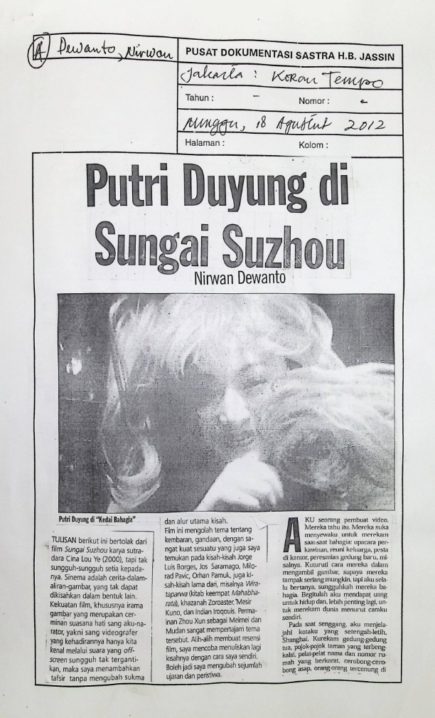Putri duyung di sungai suzhou