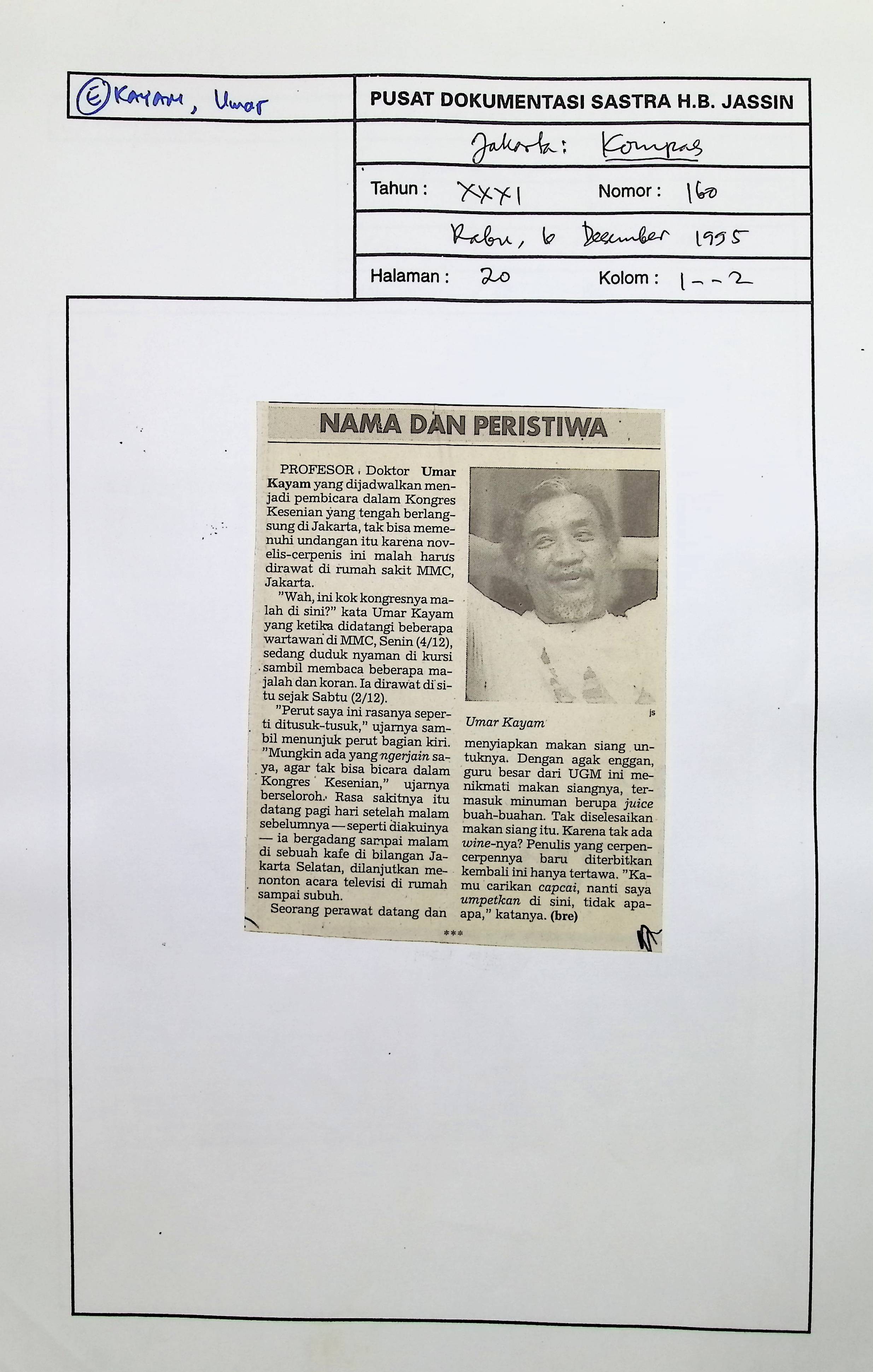 Nama dan peristiwa