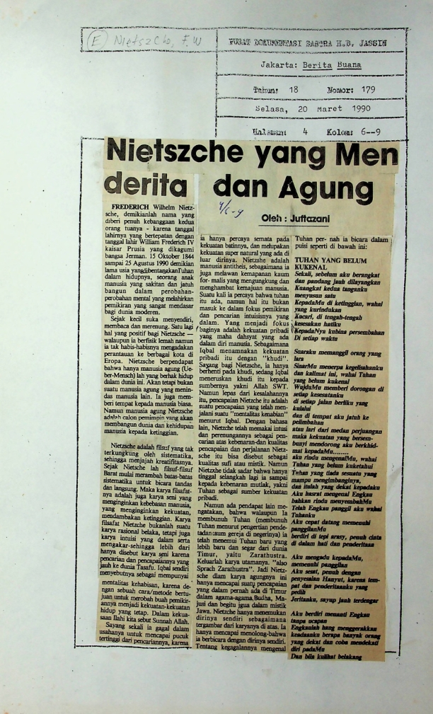 Nietszche yang menderita dan agung