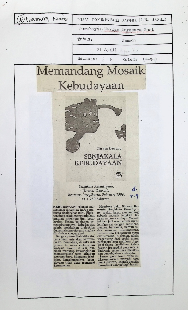 Memandang mosaik kebudayaan