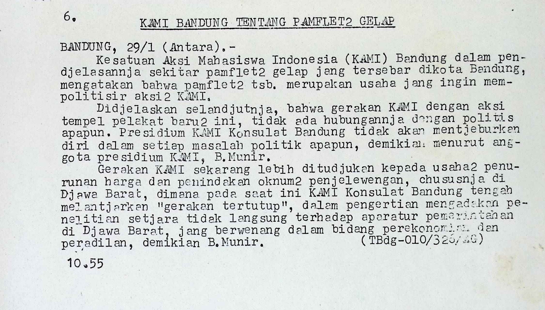 Kami Bandung tentang pamflet2 gelap