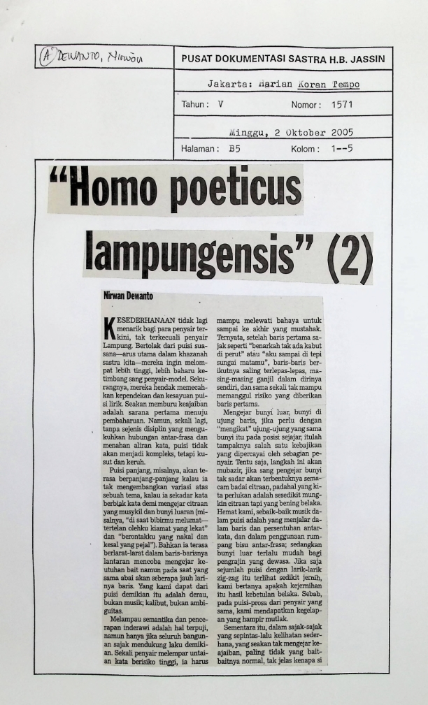 "Homo poeticus lampungensis" (2)
