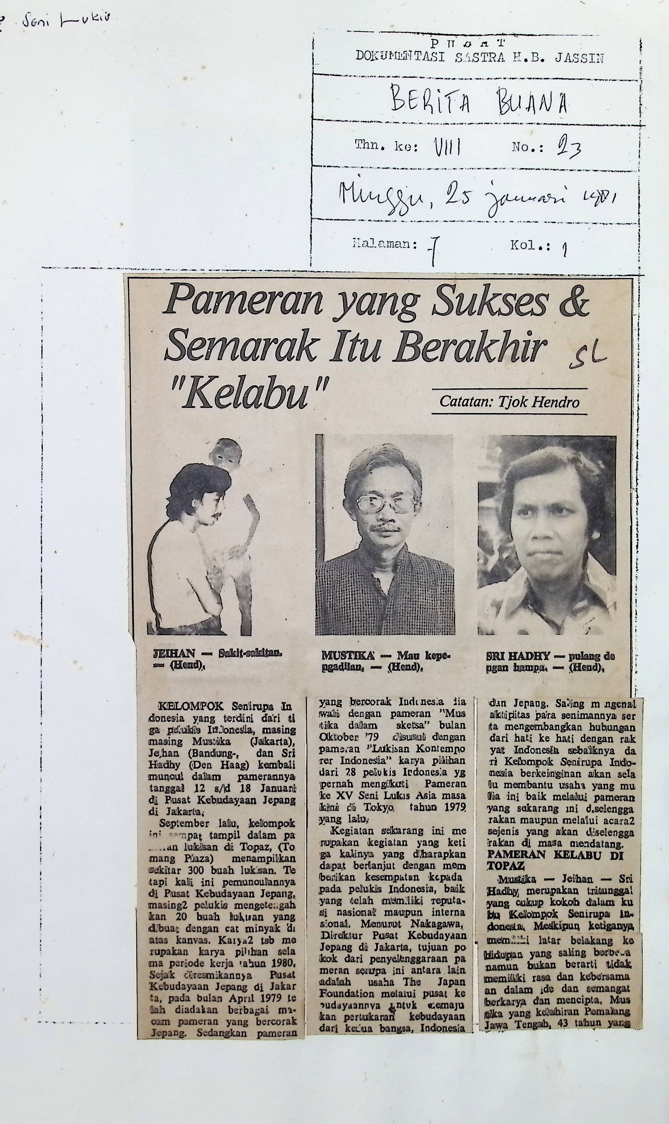 Pameran yang sukses & semarak itu berakhir "kelabu"