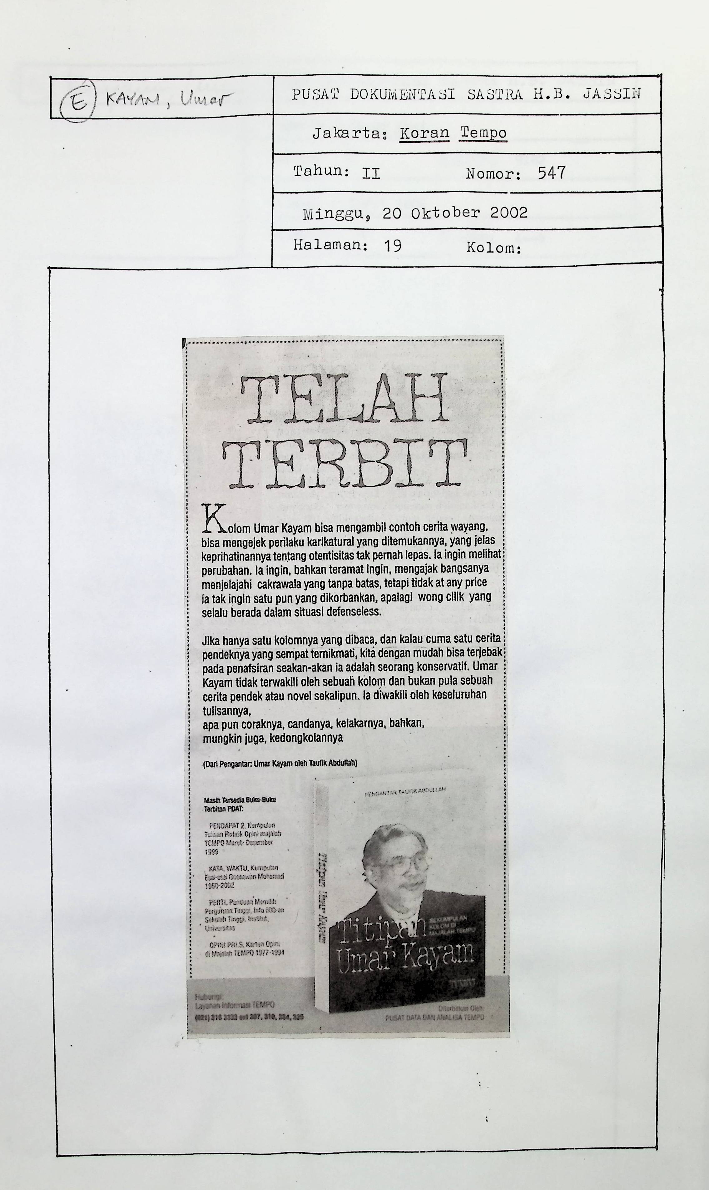 Telah terbit