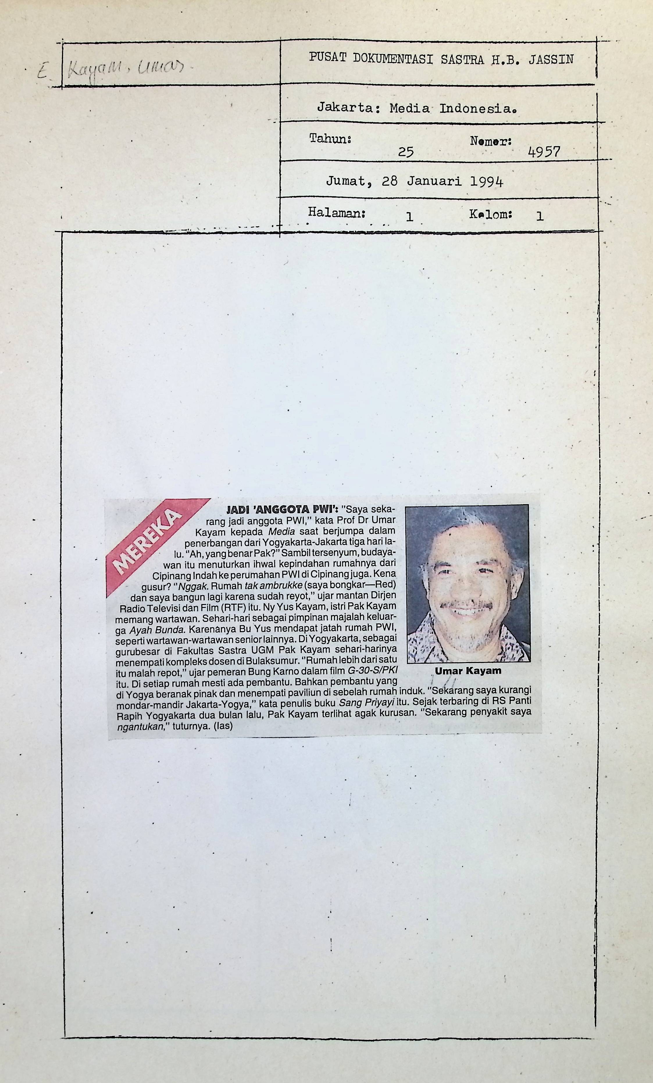 Jadi anggota PWI