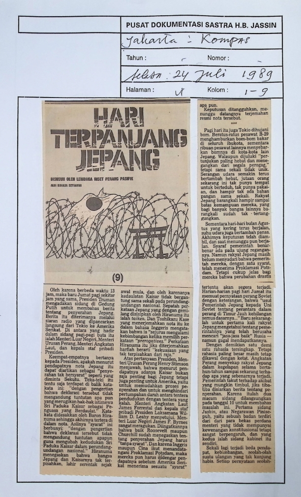 Hari terpanjang Jepang (Bagian 9)