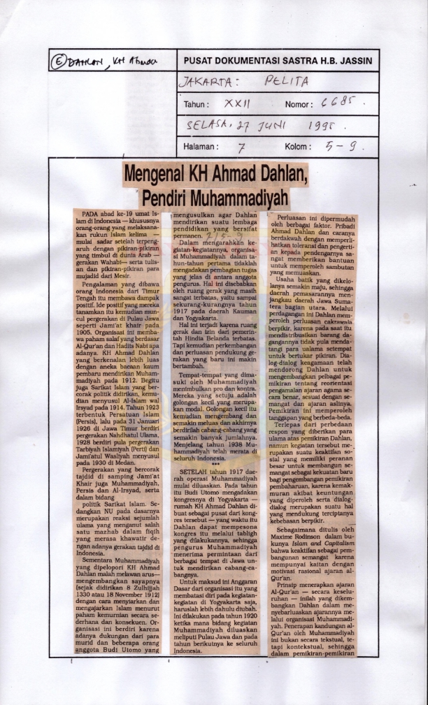 Mengenal KH Ahmad Dahlan, pendiri Muhammadiyah