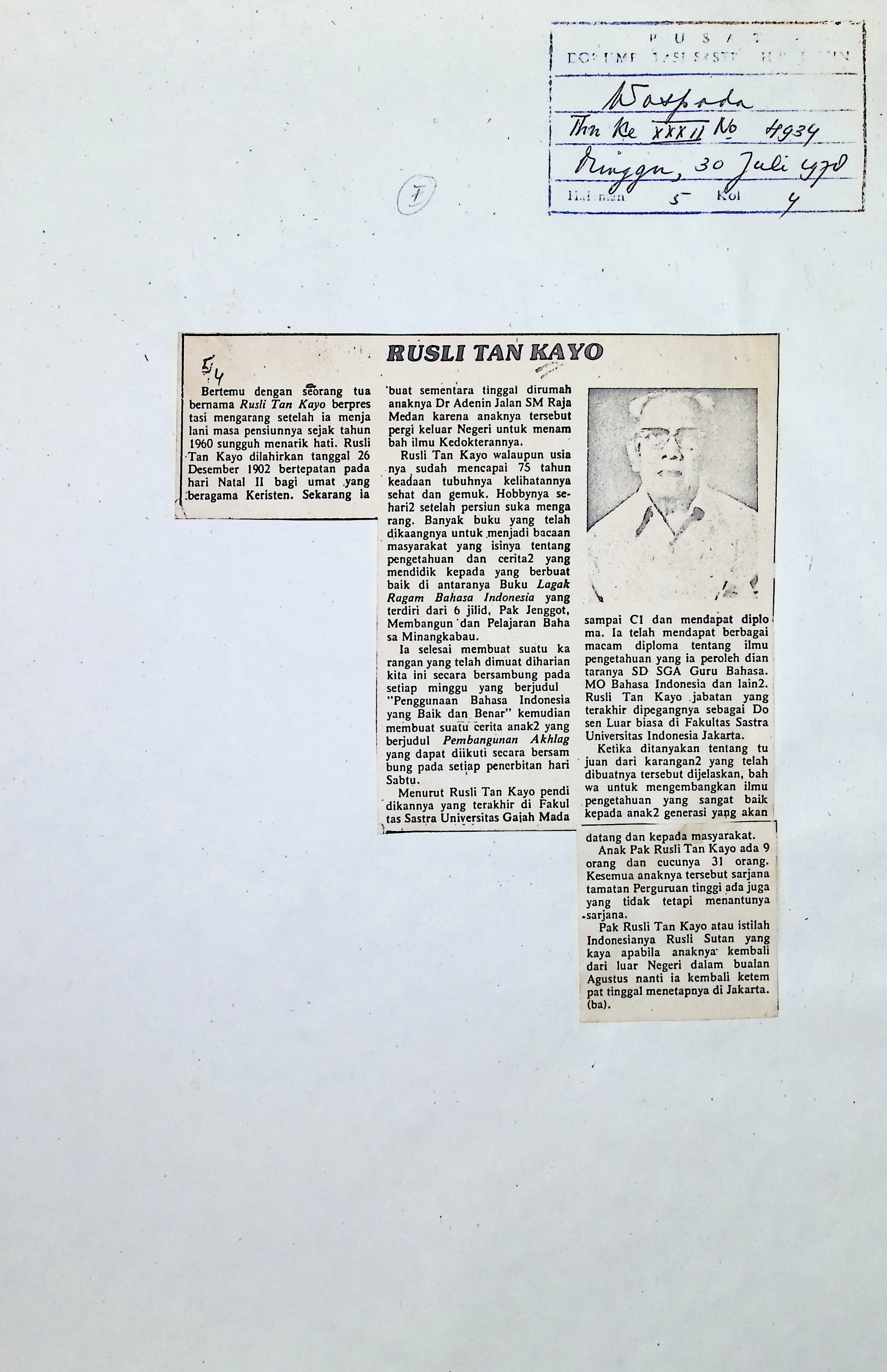 Rusli Tan Kayo