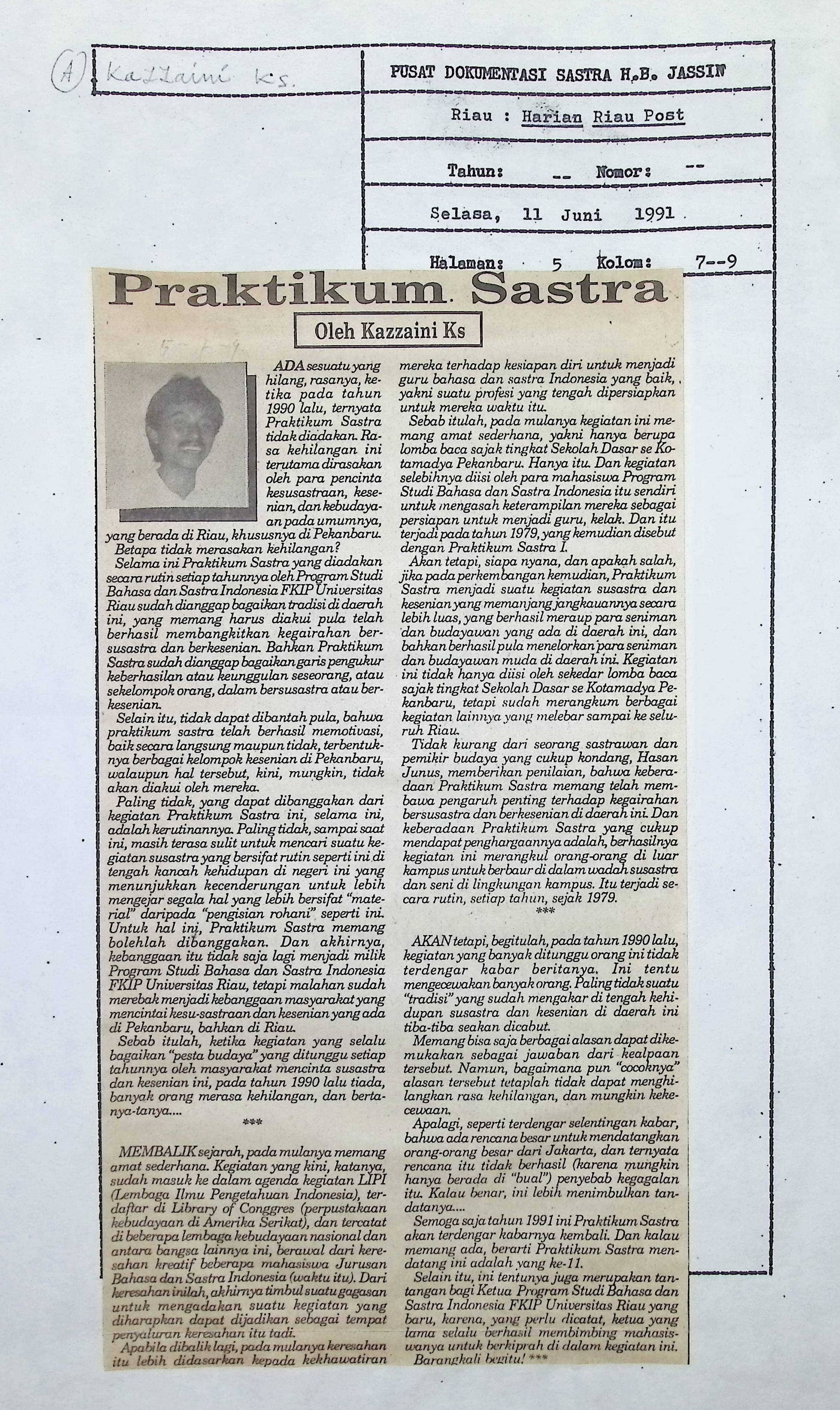 Praktikum sastra