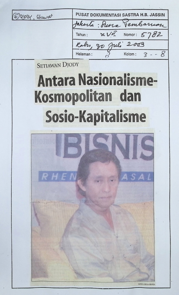 Antara nasionalisme-kosmopolitan dan sosio-kapitalisme