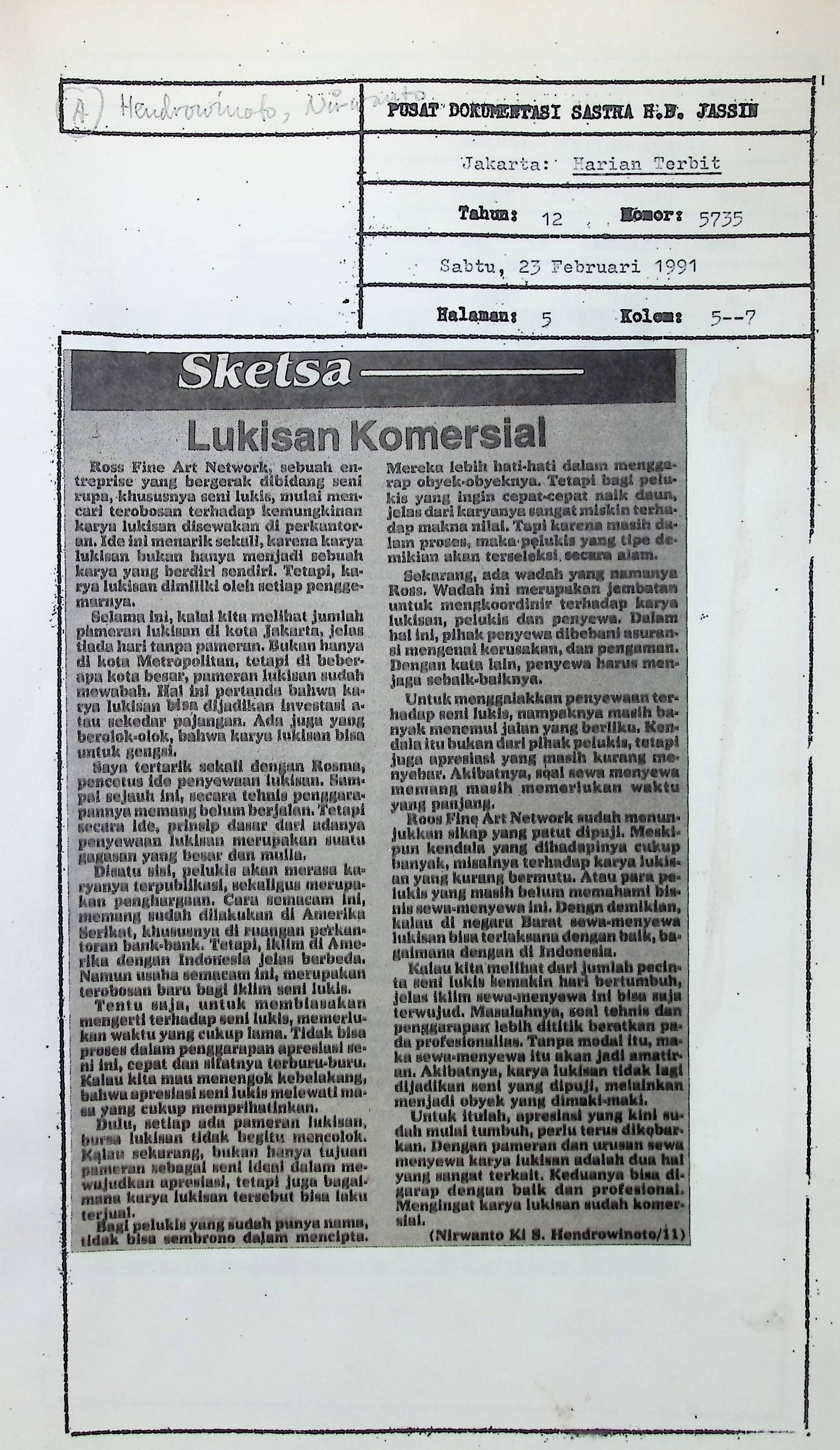 Lukisan komersial