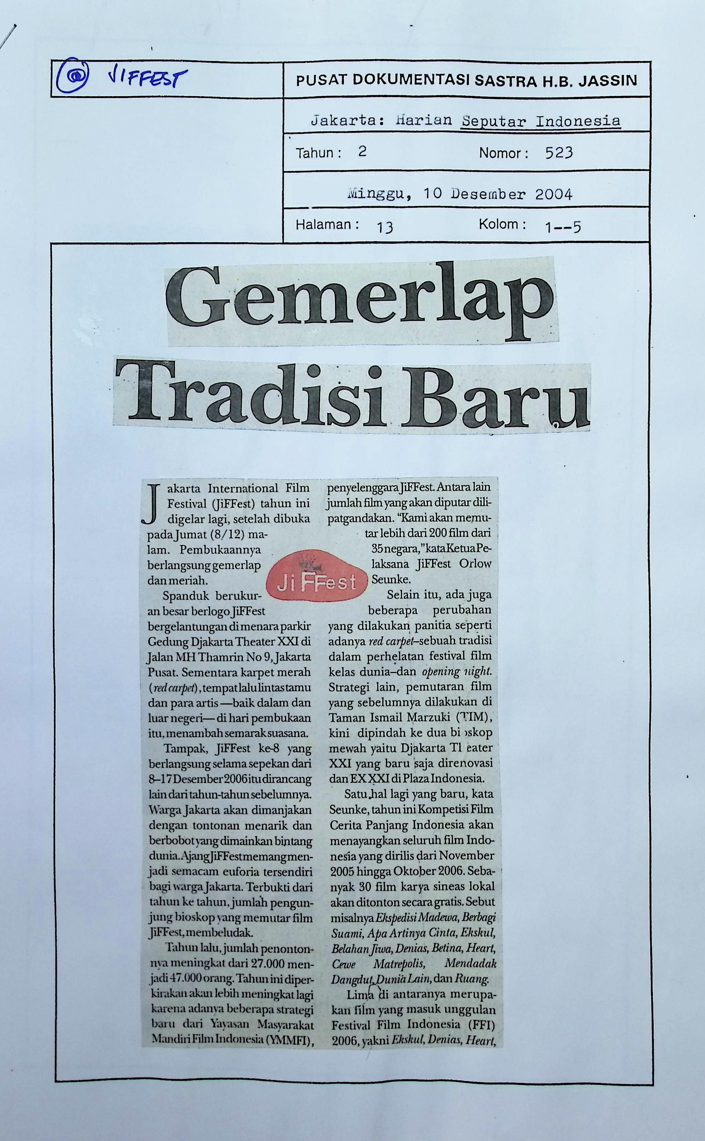 Gemerlap tradisi baru