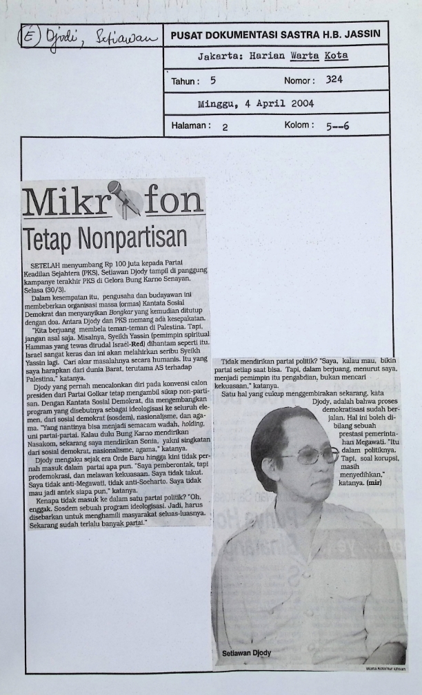 Mikrofon tetap nonpartisipan