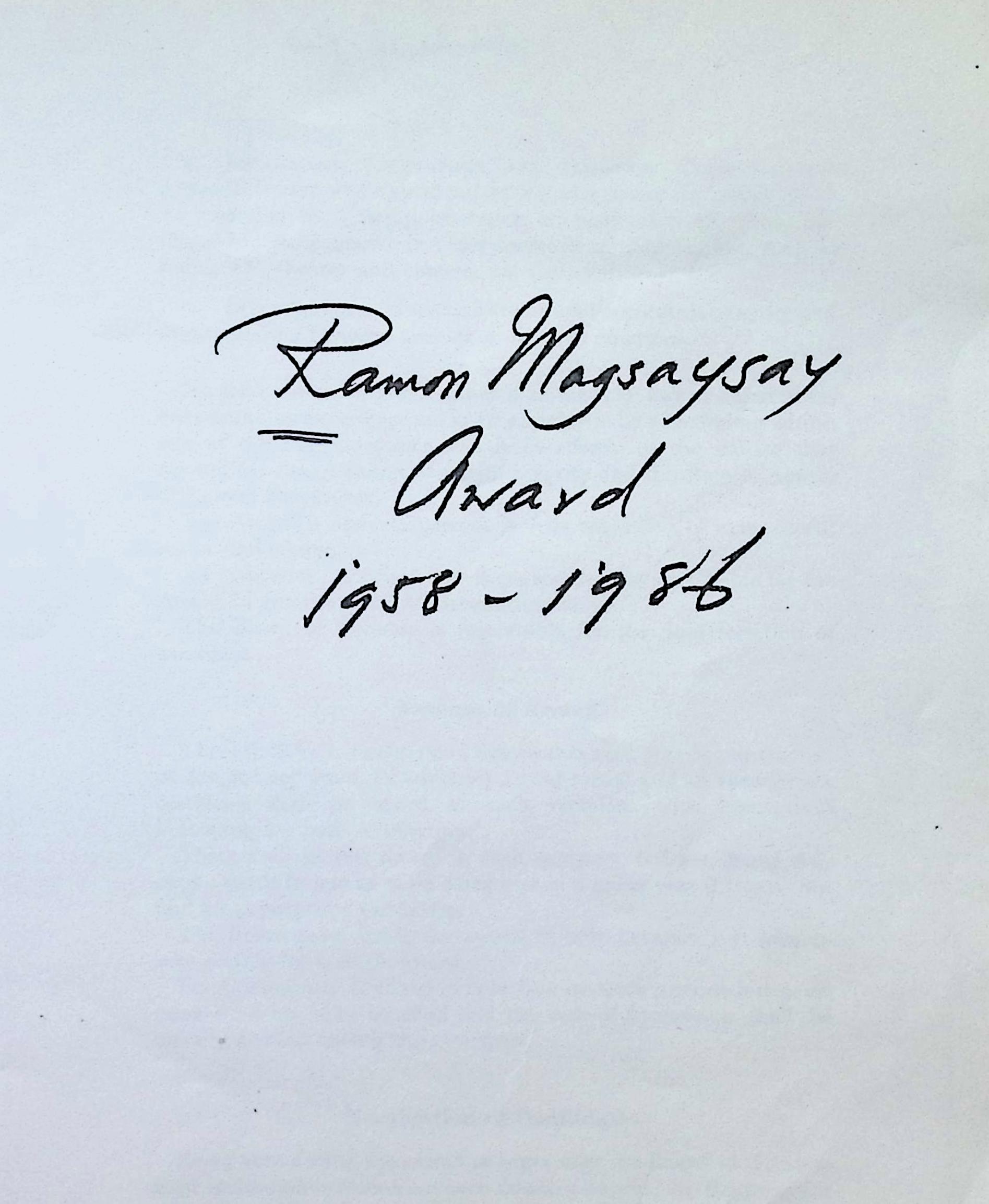 Ramon Magsaysay Award 1958-1986