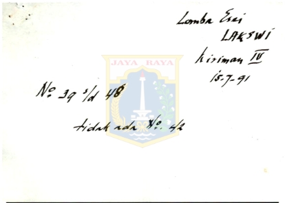 Lomba esei LAKSWI kiriman ke IV