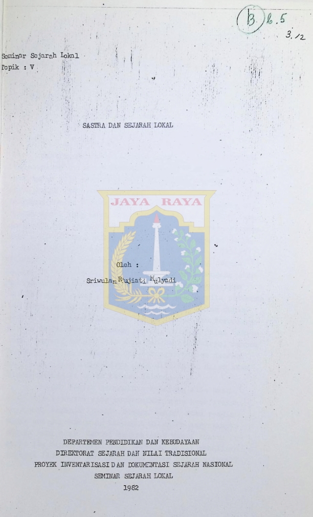 Sastra dan sejarah lokal