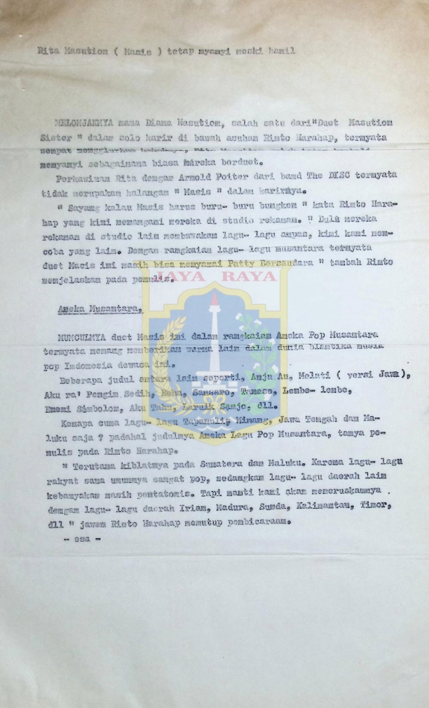 Rita Masutiom (Manis) tetep nyanyi meski hamil