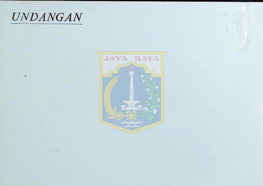 Surat undangan pernikahan Sjafrial Arifin