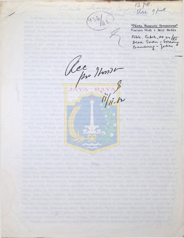 Cinta seorang pengarang