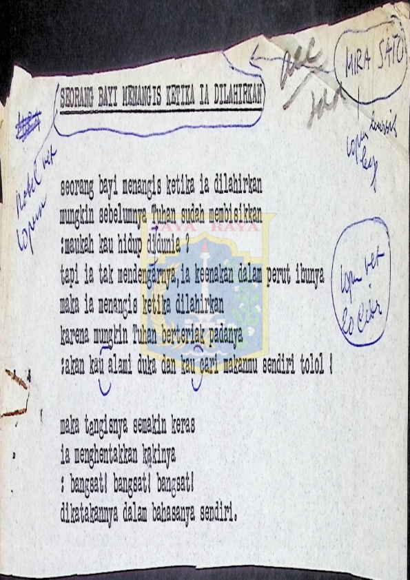 Seorang bayi menangis ketika ia dilahirkan