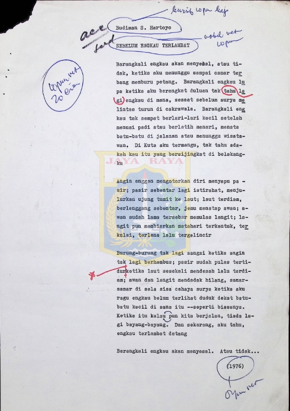 Sebelum engkau terlambat