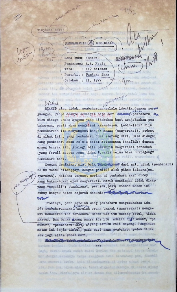 Pembaharuan vs kepicikan