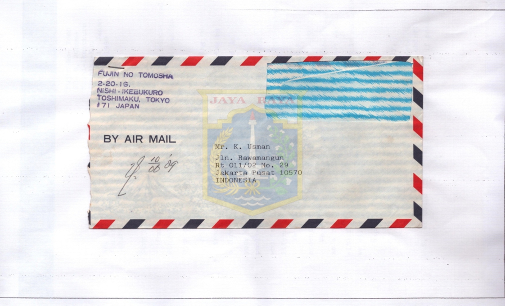 Surat dari Seiko Muramoto kepada K. Usman