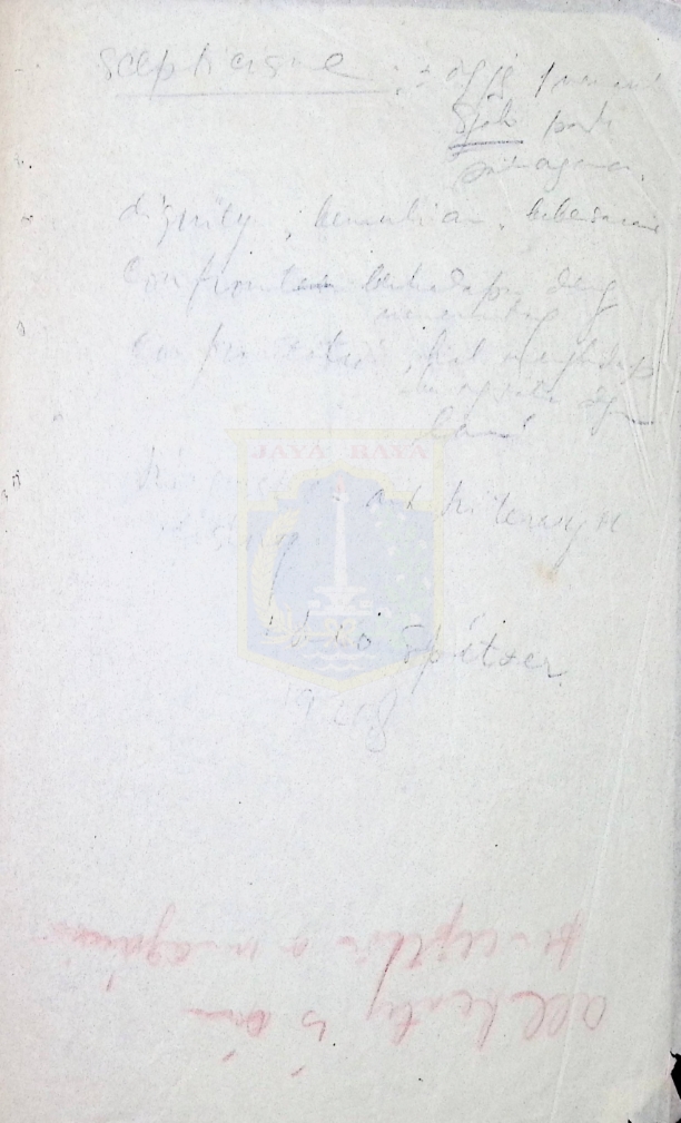 Surat tulisan tangan dalam bahasa asing