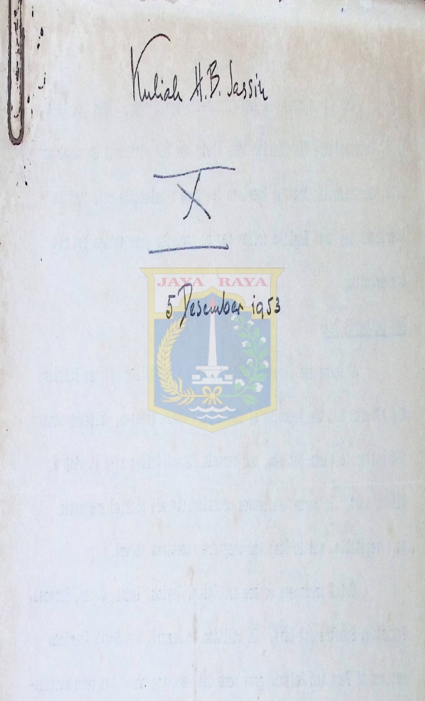 Kuliah H.B. Jassin X