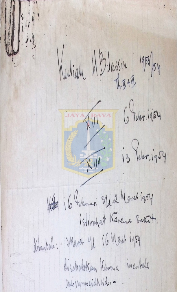 Kuliah H.B. Jassin XVI, XVII