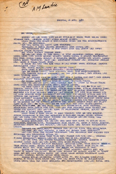 Korespondensi Santrie dengan H.B. Jassin