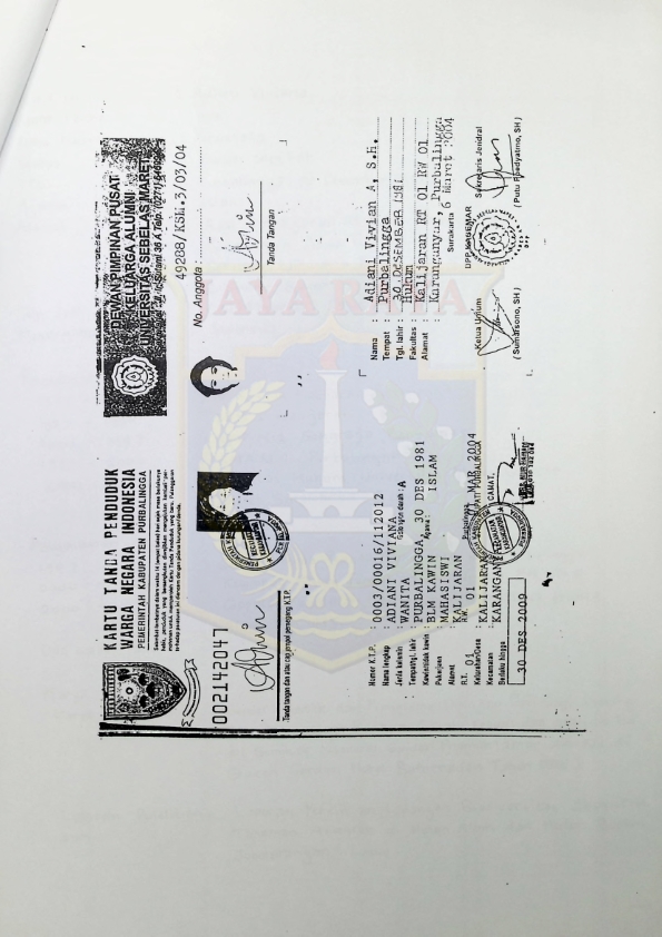 Biodata dan riwayat hidup Adiani Viviana