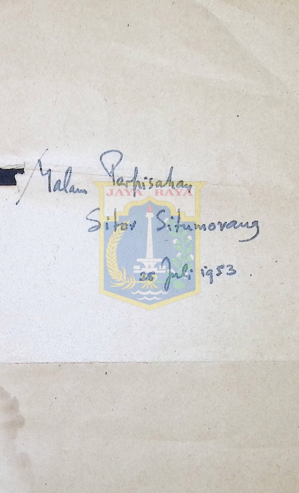Malam perpisahan Sitor Situmorang