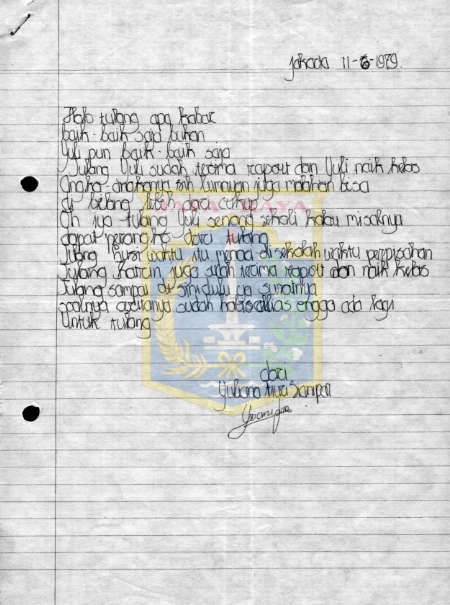 Surat untuk Pamusuk Eneste dari Yuliana dan Katrin (11 Juni 1979)