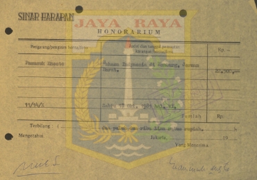 Honorarium Pamusuk Eneste tahun 1981