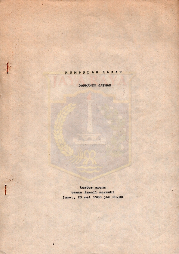 Kumpulan sajak Darmanto Jatman