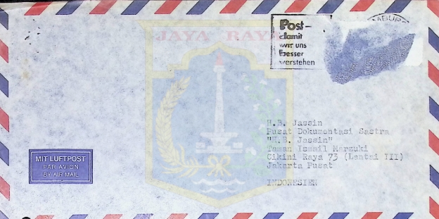 Surat Pamusuk Eneste untuk HB Jassin (3 Desember 1978)