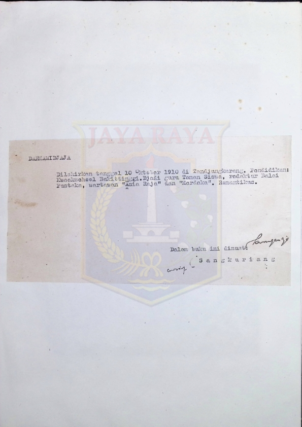 Biografi Darmawidjaja