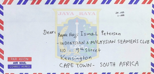 Surat dari Viddy AD untuk Bapak Hajji Ismail Petersen (April 2000)