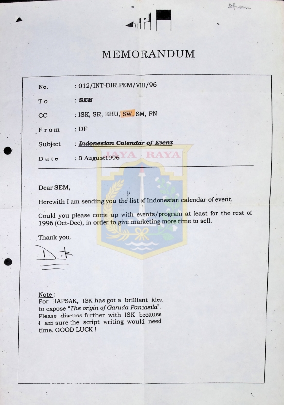 Memorandum untuk Sem