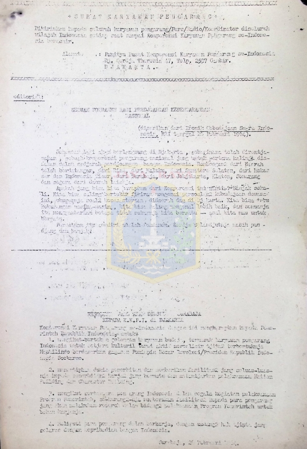 Surat karyawan pengarang