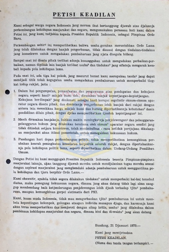 Petisi keadilan